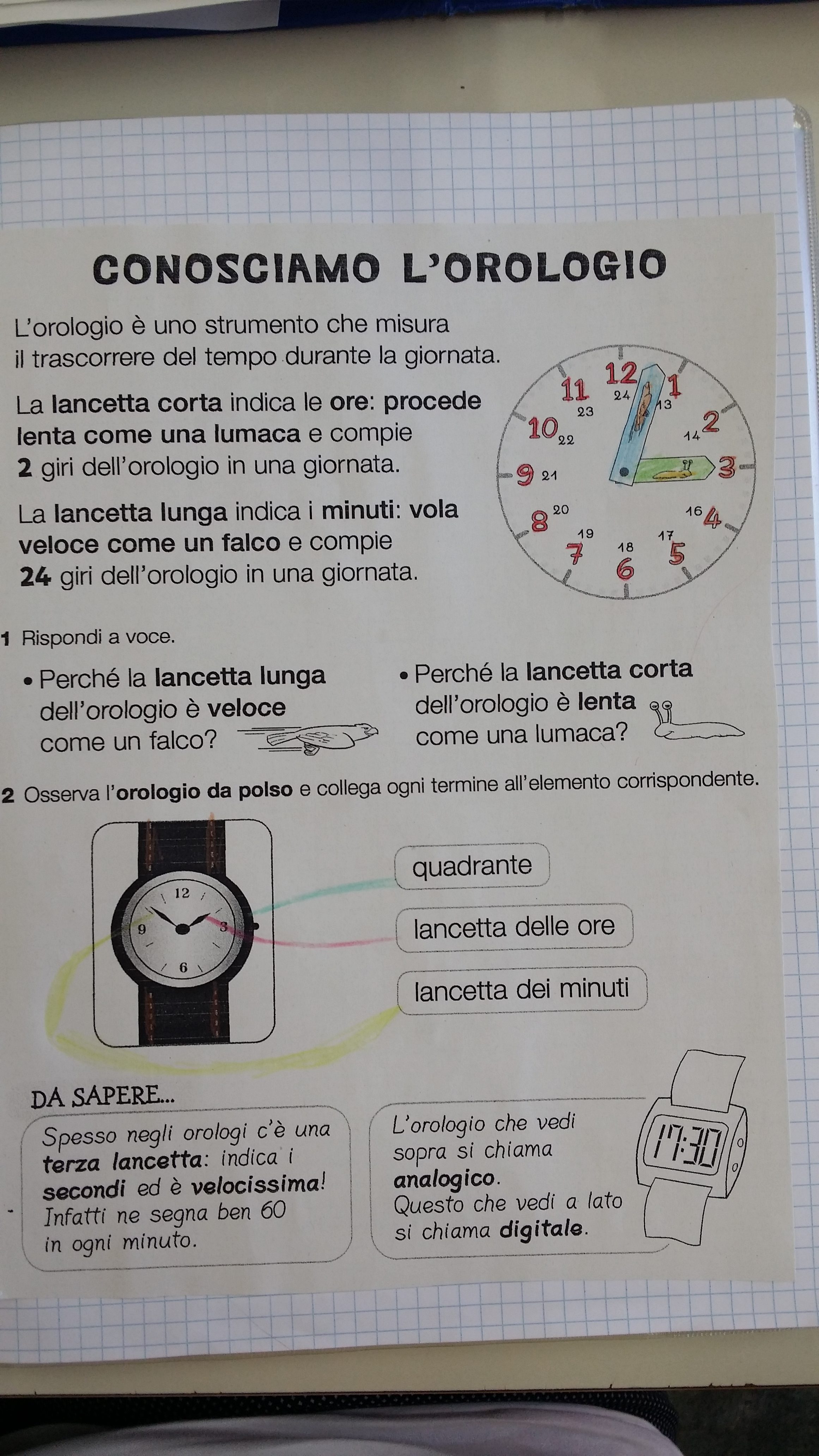 Tic Tac Impariamo A Dire L Ora Maestra Carmelina