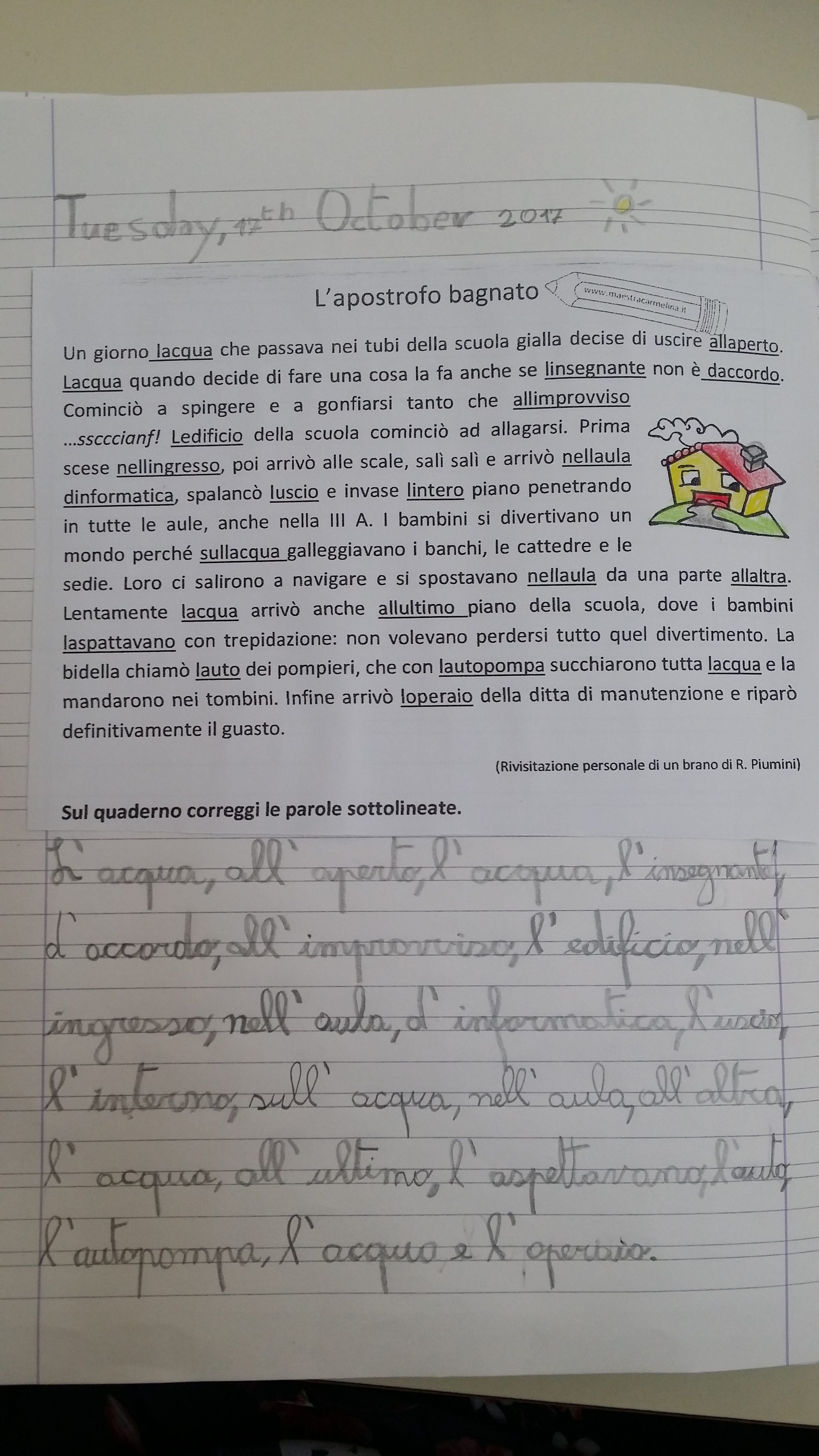 Le Parole Con Il Cappello E Quelle Che Piangono Maestra Carmelina