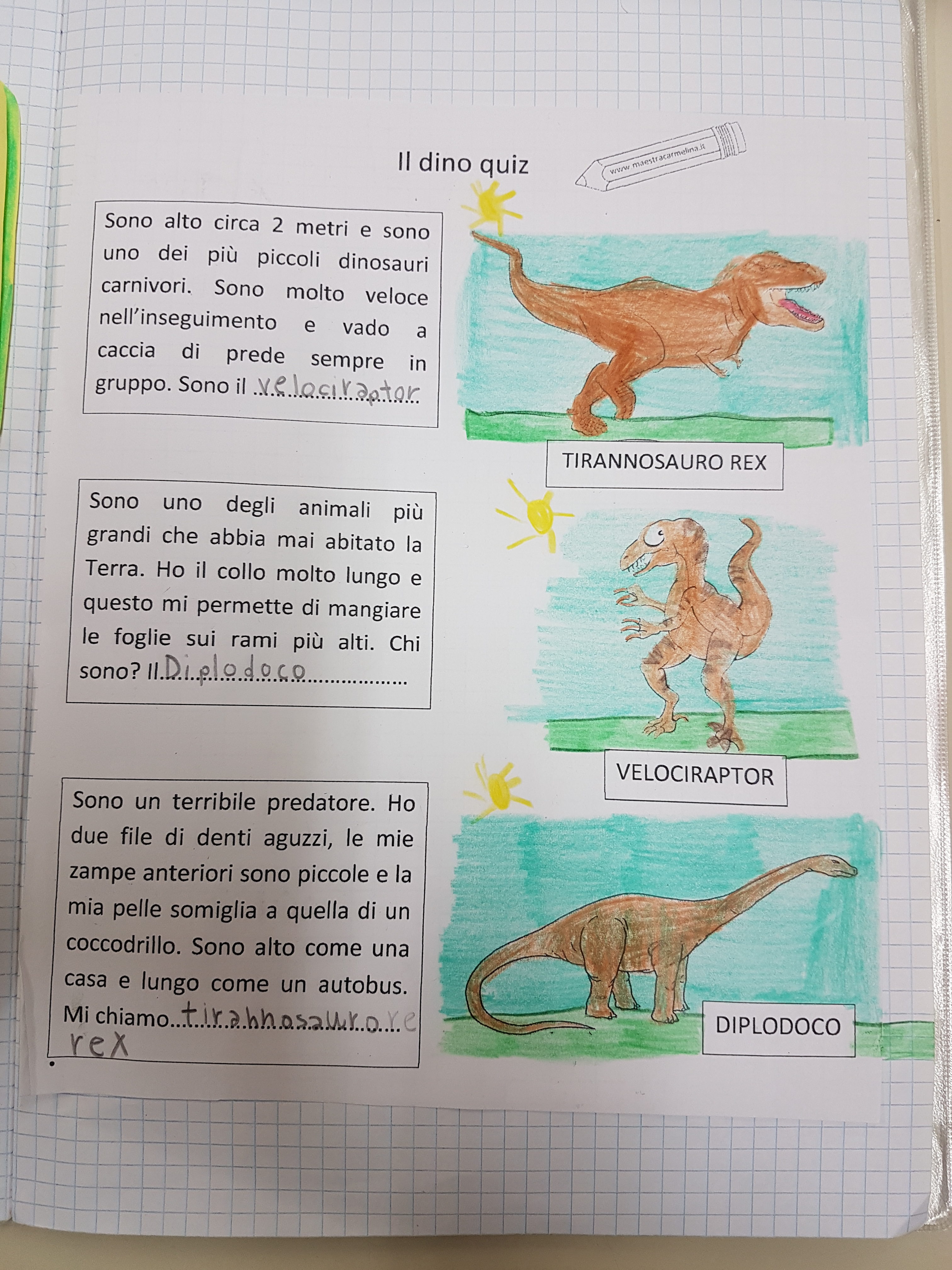 Dinosauri – Maestra Carmelina